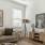 The Harris townhome living room with a couch and coffee table