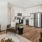 Furnished townhome living room with direct access to kitchen at The Harris