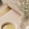 Lifestyle photo of a vase with white flowers